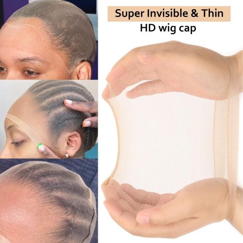 4pcs HD Wig Cap Invisible And Clear
