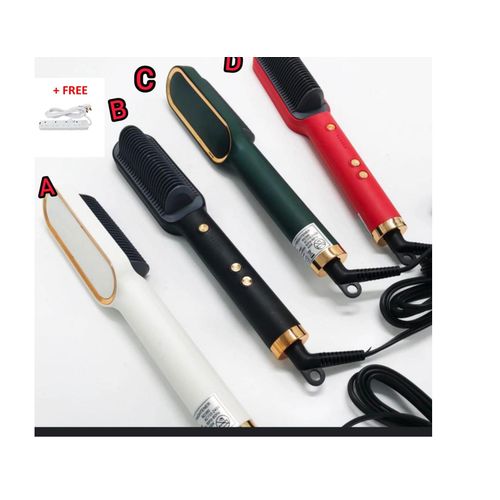 Electric Hair Straightener Brush Straightener Comb Plus 4 way Extension