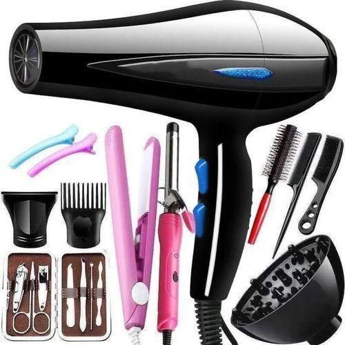 12pcs Set Blow Dry With Accessories Hair Blow-dryer With Shockproof External Body.
