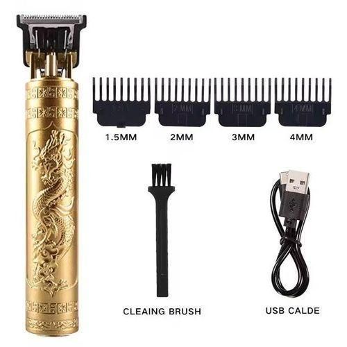Original USB Cordless Hair Clipper Trimmer Beard Electric Professional Haircut Dragon Monster Rechargeable ABS Vintage Metal Shaving Machine clippers Wireless Barber cutting Kinyozi