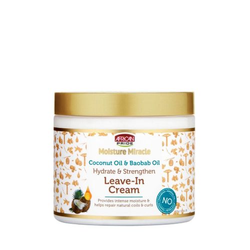 AFRICAN PRIDE Moisture Miracle Coconut Oil & Baobab Oil Leave-In Cream