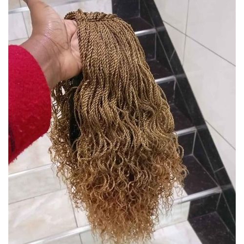 Curly Twisted Braided With Closure- 27