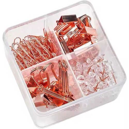 Decorative cool golden paper clips
