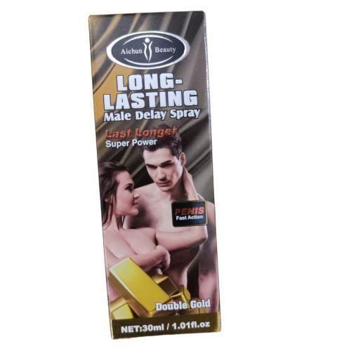 Aichun Beauty Super Power Long-Lasting Male Delay Spray Double Gold