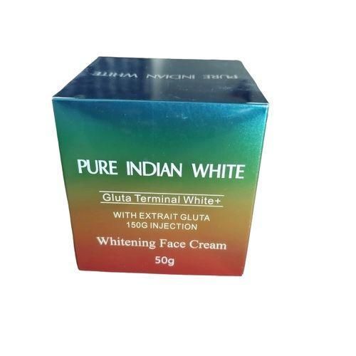 Pure Indian White Face Cream. Lighten dark skin, Fades Hyperpigmentations, Freckles, Age Spots, Pregnancy Marks, Make skin radiant, Youthful, Brightens, Glows, Evens, Smooths & Moisturizes