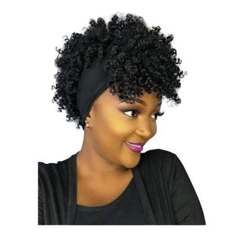 Pineapple Headband Curly Wig