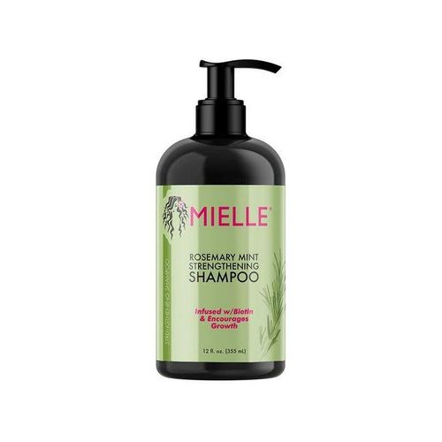 Mielle Rosemary Mint Strengthening Shampoo infused with Biotin which encourages Growth