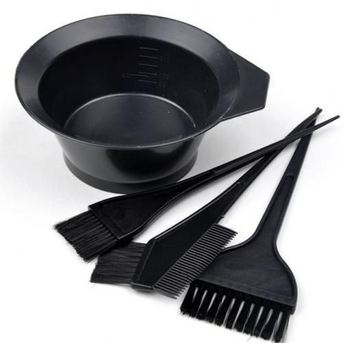 4Pcs Hair Color Brush and Comb, Hair Dye Brush for Men and Women (3 Hair Dye Brush) Face mask, Hair Mask Applicator Brushes and Mixing Bowl