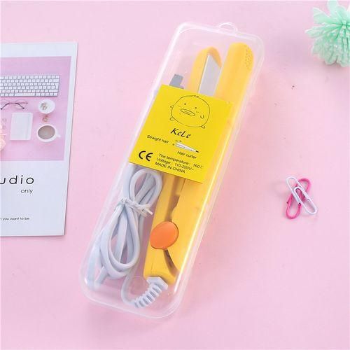 2in1 Mini Curling Wand Flat Iron Hair Straightener17cm Portable Travel Mini Hair Curler All Hair