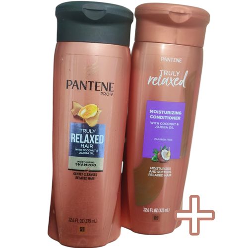 Pantene Truly Relaxed Hair moisturizing Shampoo + Moisturizing Conditioner cf