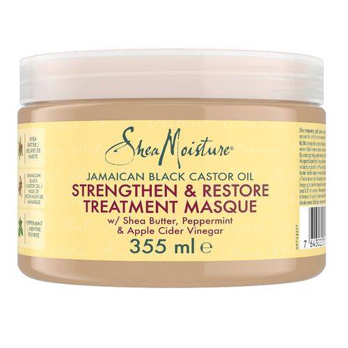 Shea Moisture Jamaican Black Castor Oil Strengthen & Restore Hair Treatment Mask silicone and sulphate-free hair mask for natural, chemically processed