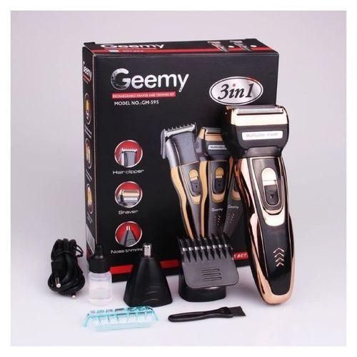 Geemy Rechargeable Hair Shaving Machine, Shaver- 3 In 1
