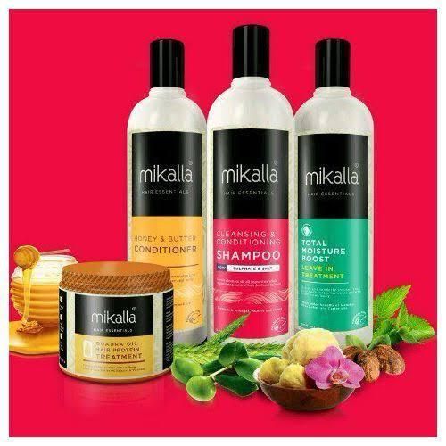 Mikalla Hair Shampoo, Conditioner, Leave in, Hair Protein Treatment