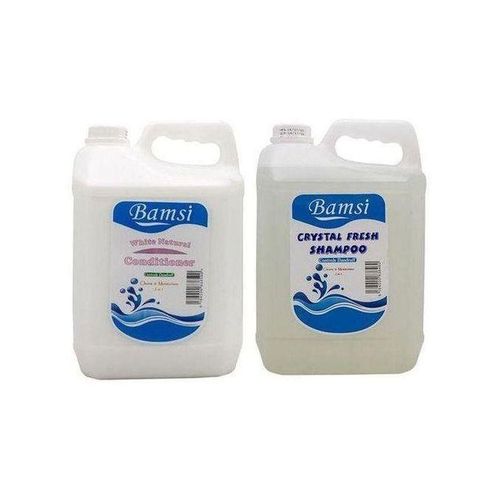 Bam Beauty Products Bamsi Shampoo Clear 5Litre & Conditioner White 5Litre