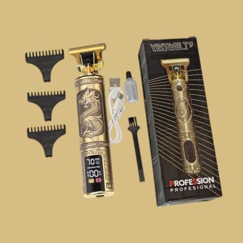 High Durability Dragon Professional Electric Hair Trimmer Clipper Kinyozi With LED Digital Display Screen