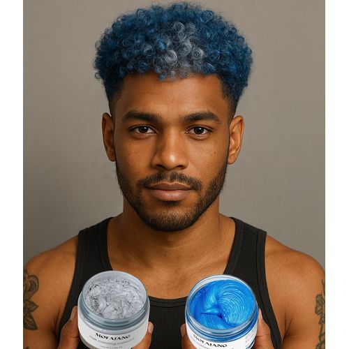 Mofajang 2-Pack, Blue And Grey Temporary Hair Colors