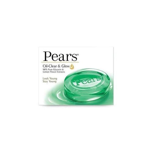 Pears Oil-Clear & Glow Soap - 98% Pure Glycerin & Lemon Flower Extracts