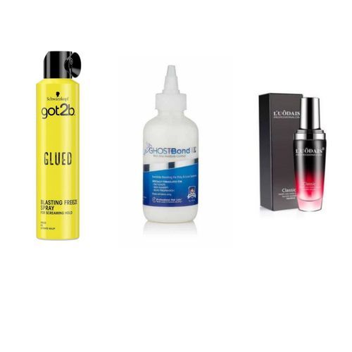 Got2B Wig Bonding Glue + Got2b Blasting Freeze Spray + Wig Serum