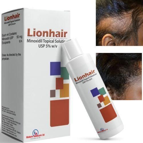 Medcure Minoxidil Lionhair Topical Solution For Alopecia,balding And Hair Thinning.