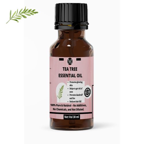 Mekis Tea Tree Essential Oil-100% Pure,For Acne,Dandruff,Fungus