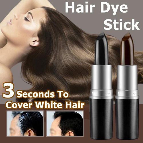 4pcs Black one time hair dye stick with instant root coverage, Hair colour modify cream stick