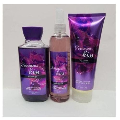 Dear Body Luxuries 3 In 1 Poisonous Kiss Bath And Body Works Gel, Splash, Cream