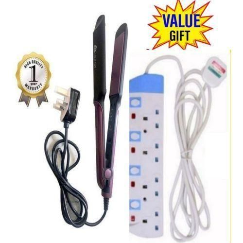Nunix Professional Hair Straightener Flat Iron Styler + Extension