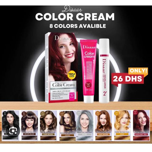 Disaar Coffee Coloured Long Lasting Multidimensional Colour Cream