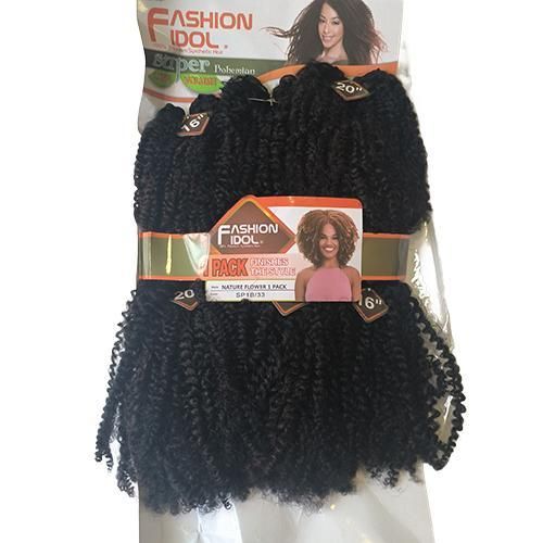 Fashion Idol NATURE FLOWER Color SP1B/33 A Pack Full Hair Bundles Synthetic Hair Extension Heat Resistant Fiber For Women