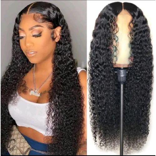 Fbk Wig ladies fashion long curly black wigs hair for women