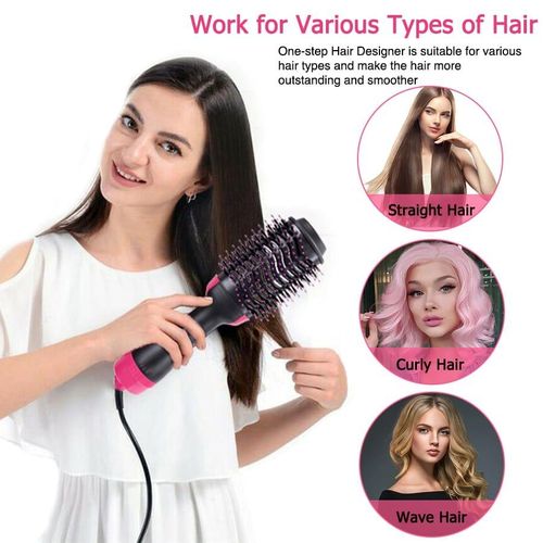 Multifunction Hair Dryer & Volumizer Negative Ion Straightener
