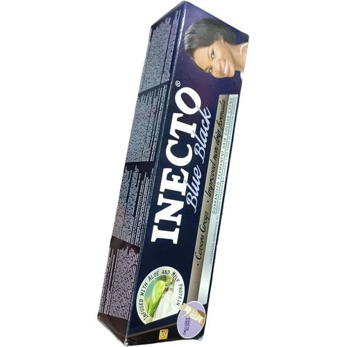 Inecto BLUE-BLACK Permanent Hair Dye Color No More GRAY Hair