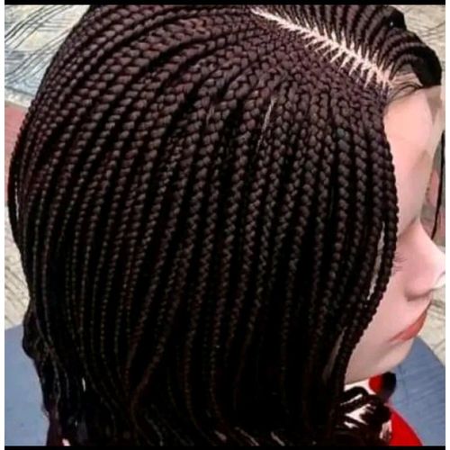 Fashion Classic Closure short braided bob wig