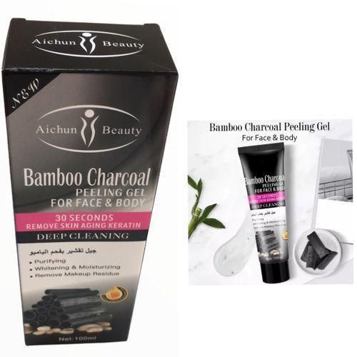 Aichun Beauty Bamboo Charcoal 30secs Purifying Face Body Peeling Gel