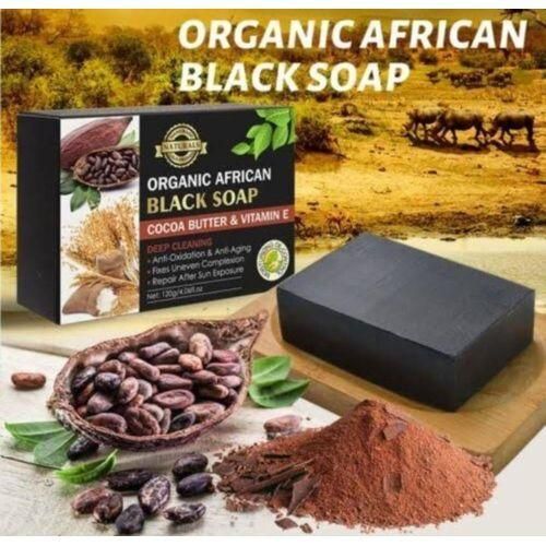 PeiMei Pei Mei Organic African Black Soap With cocoa Butter & Vitamin E