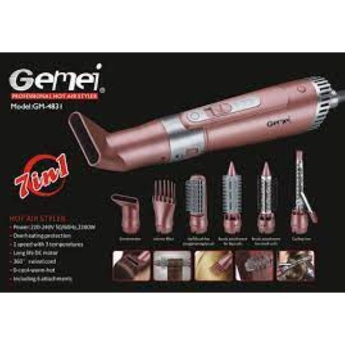 Gemei 7 IN 1 Professional Ceramic Hot Air Styler