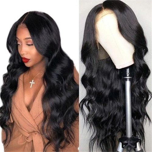 Women's Wig Luxury Long Body Wave Black Lace Front Wig