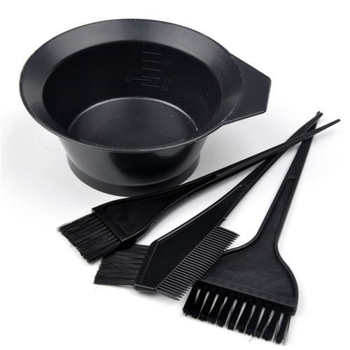 4pcs Salon Hair Dye Set Kit Hair Color Brush Comb Mixing Bowl