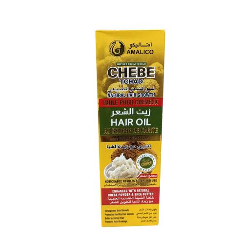 AMALICO Shea Butter & Chebe Hair Oil for natural hair growth. Promote healthy hair growth, Make hair strong, Prevent Breakage, Moisturizes, Softens, Shines & Strengthens the hair, Makes hair Long & Nourishes locks
