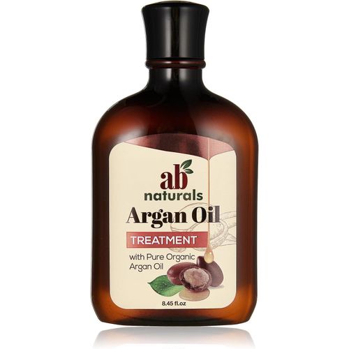 AB NATURALS Argan Oil Treatment With 100% Natural Pure Organic Argan Oil For All Hair Types 8.45 Fl.oz/250mL PLUS A FREE Head Scalp Massager Shampoo BRUSH.