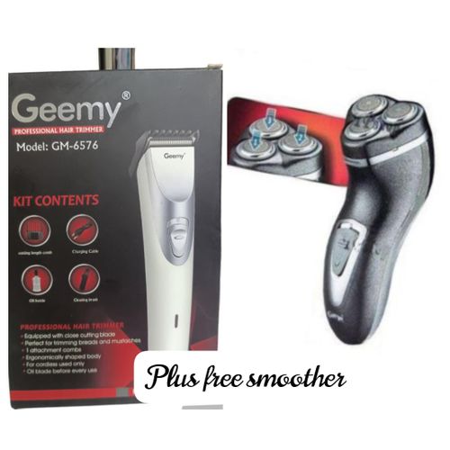 Geemy GM-696Hair Trimmer PLUS Free Smoother