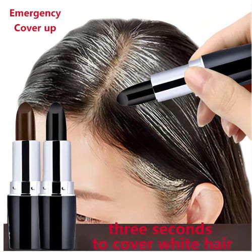 Temporary Hair Root Touch Up Cream Stick for Grey Coverage, Easy Apply Hair Concealer for Scalp and Hairline