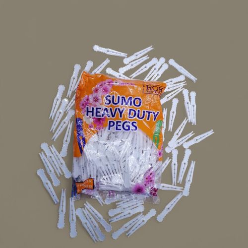 144 PIECES WHITE STRONG DURABLE FIRM GRIP HIGH QUALITY CLOTH PEGS