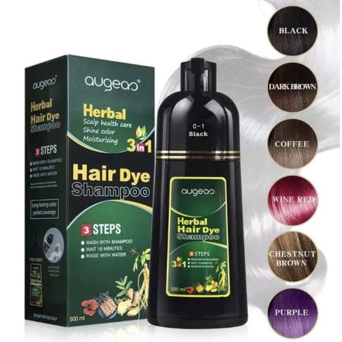 Augeas Herbal 3in1 black hair dye shampoo