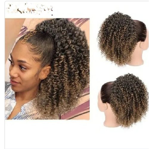 LARGE Ombre Curly Drawstring Extension + Free Gift Inside