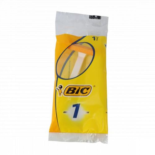 BIC 1 Sensitive Pouch Strips- 12 Pack- Top Quality Stainless Steel Single Razor Blade for Close Shave & Easy Rinse