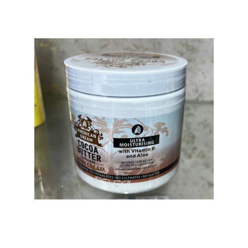American Dream Cocoa Butter For Skin Brightening Body cream with Vitamin E and Aloe