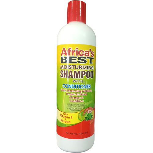 Africa's Best Moisturizing SHAMPOO With CONDITIONER, Deep, Penetrating Moisture Protein Enriched Cleanses & Conditions, Made With Aloe, With Vitamin E Keratin nk