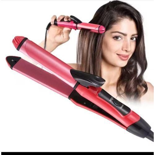 Nova 2-in-1 Hair Flat Iron & Curling Tong (26 mm) – Straightener & Curler Combo for Sleek, Curly or Wavy Styles, All Hair Types