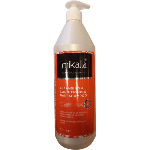 Mikalla Cleansing & Conditioning Hair Shampoo- Leaves Hair Stronger, Velvety & Supple